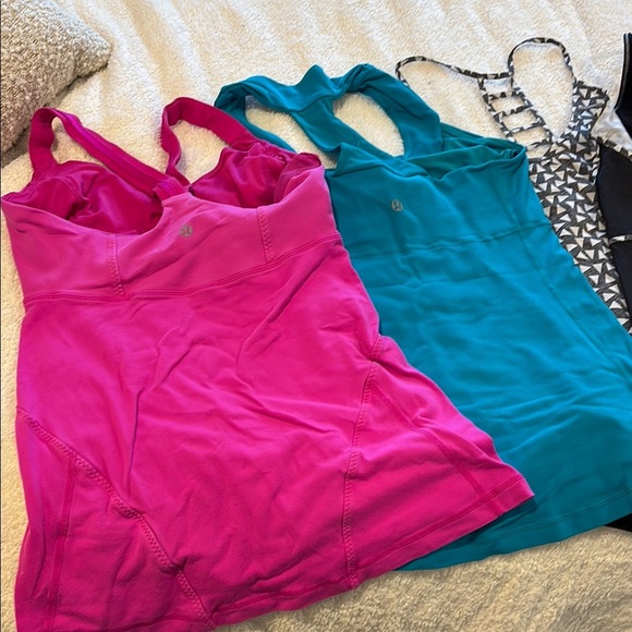 Lululemon Athletica Blue Sleeveless Tank Top Assortment (4 size small, 2, 4) - Picture 2 of 6
